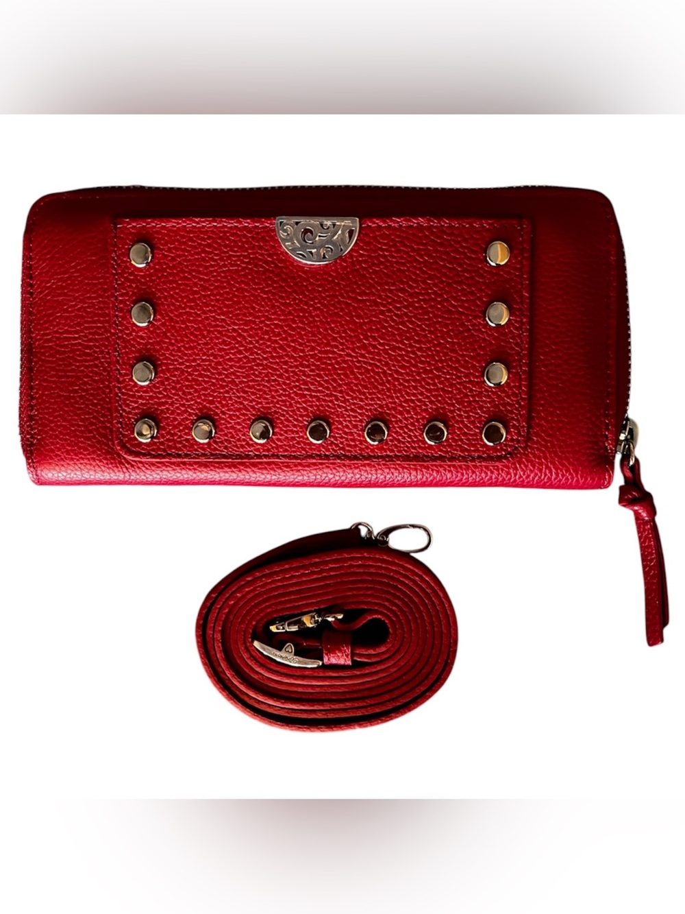 Brighton Pretty Tough Rox Large Wallet in Lipstick Red